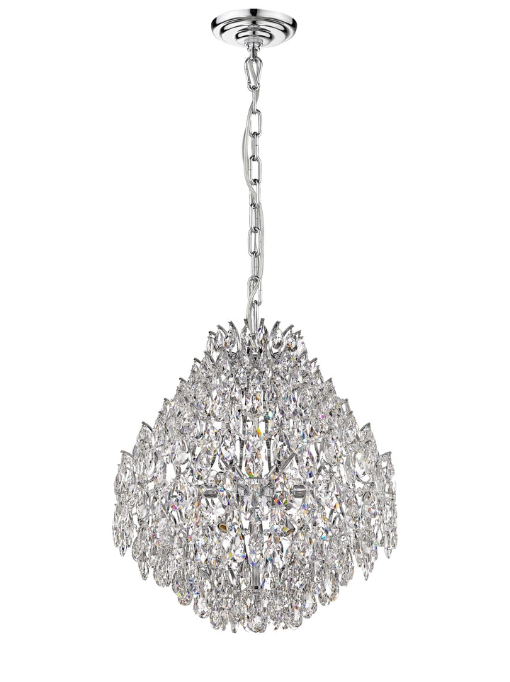 Charlotte 12-Light Black Frame Crystal Chandelier Mirage Lighting Group