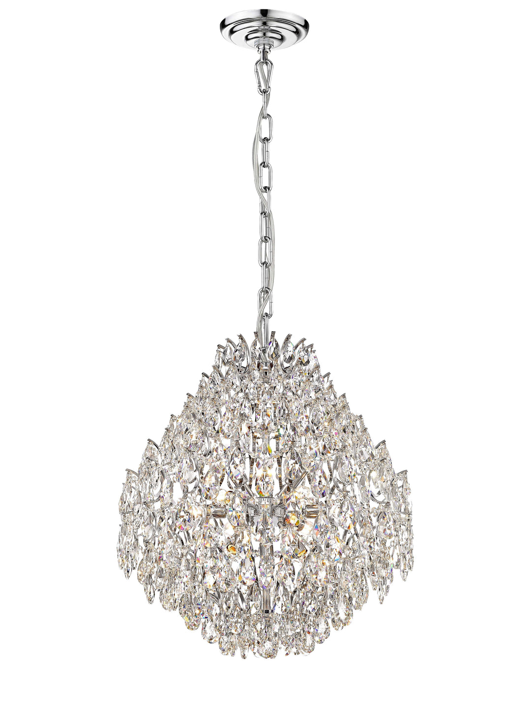 Charlotte 12-Light Black Frame Crystal Chandelier Mirage Lighting Group