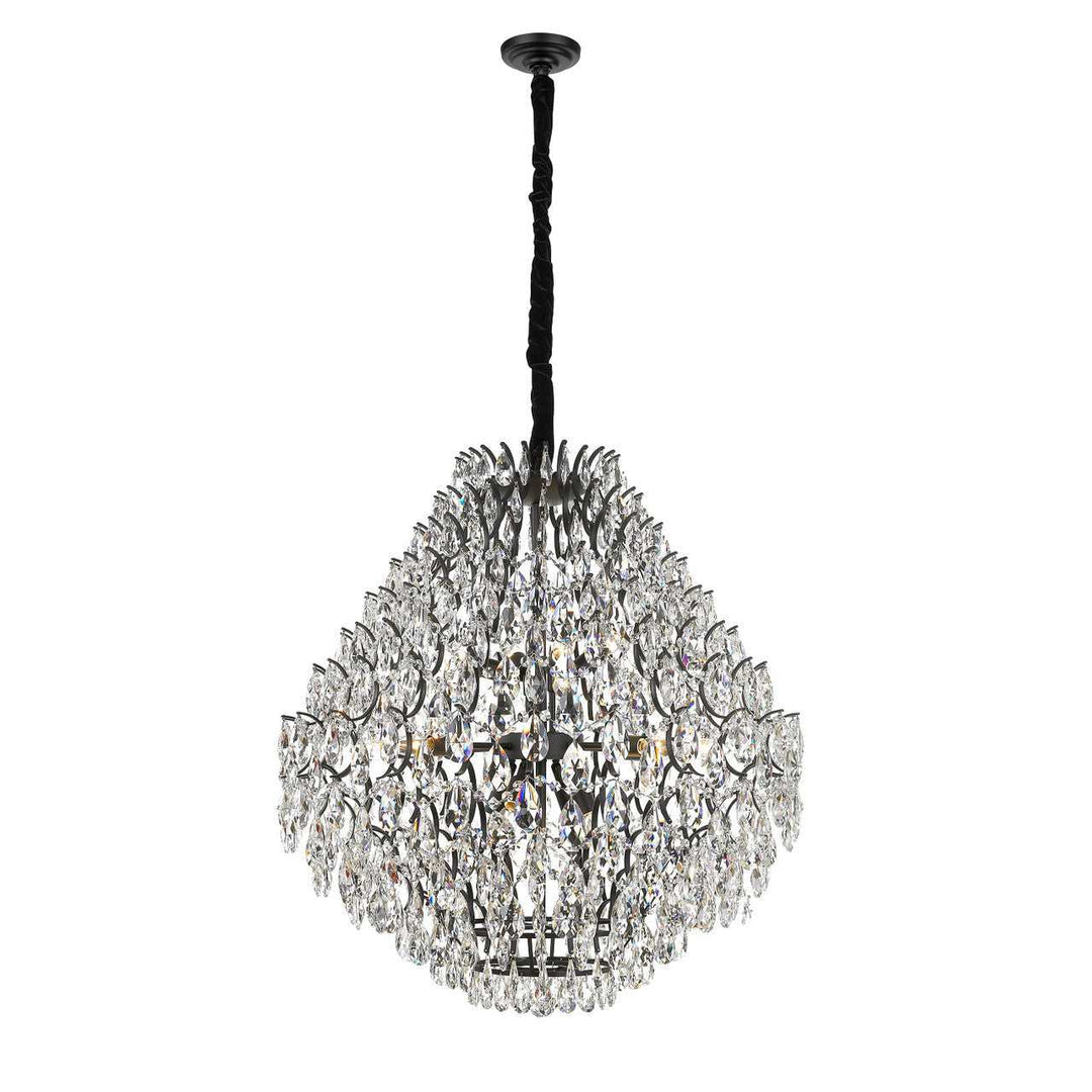 Charlotte 16-Light Black Chandelier Mirage Lighting Group