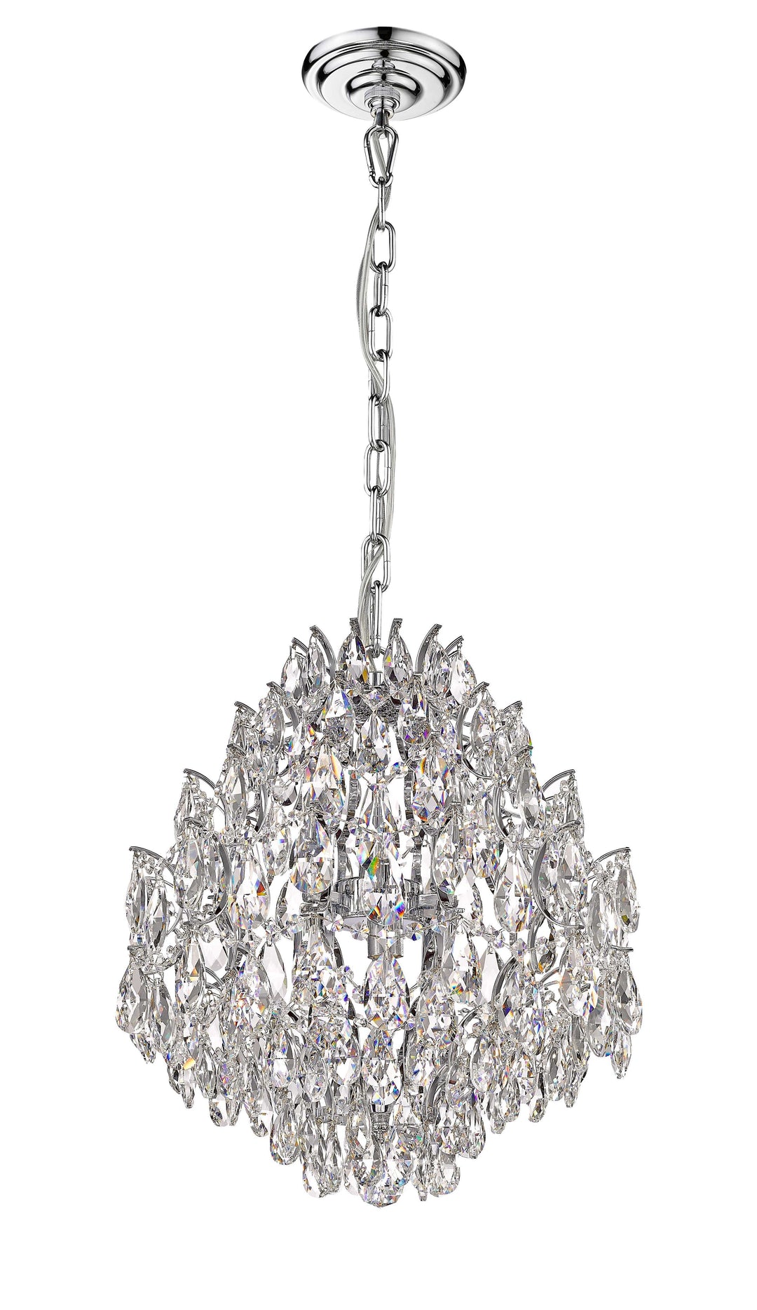 Charlotte 6-Light Black Frame Chandelier Mirage Lighting Group