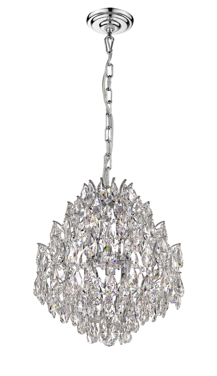 Charlotte 6-Light Black Frame Chandelier Mirage Lighting Group