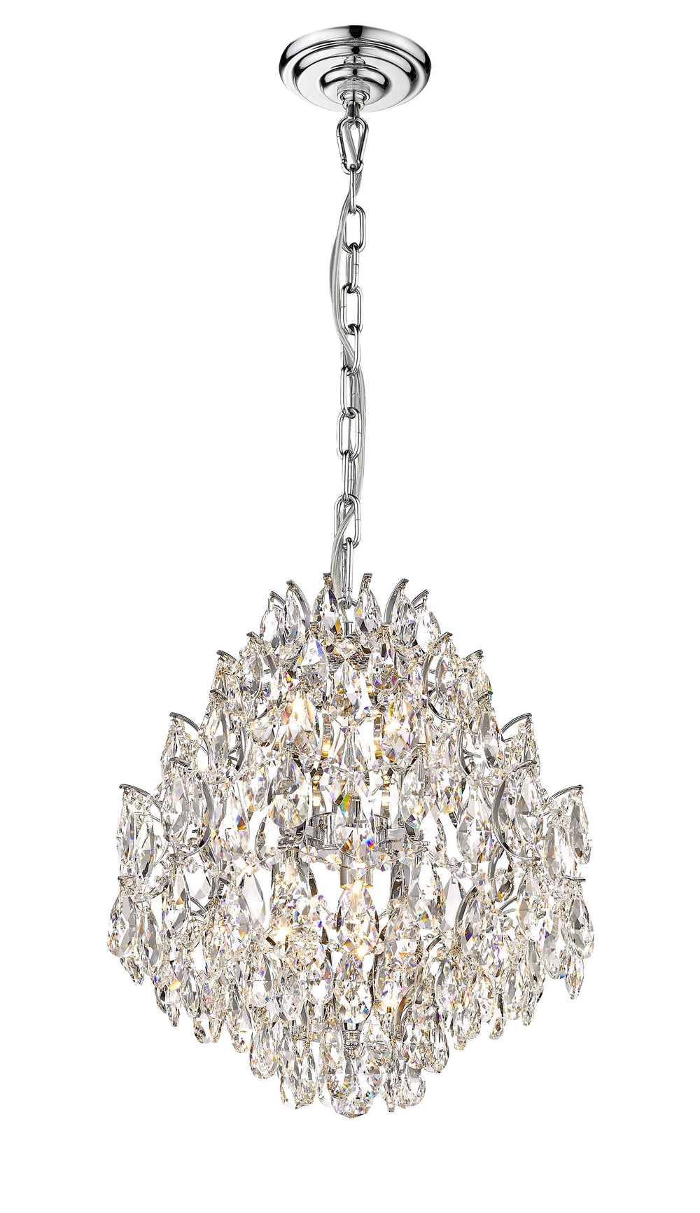 Charlotte 6-Light Black Frame Chandelier Mirage Lighting Group