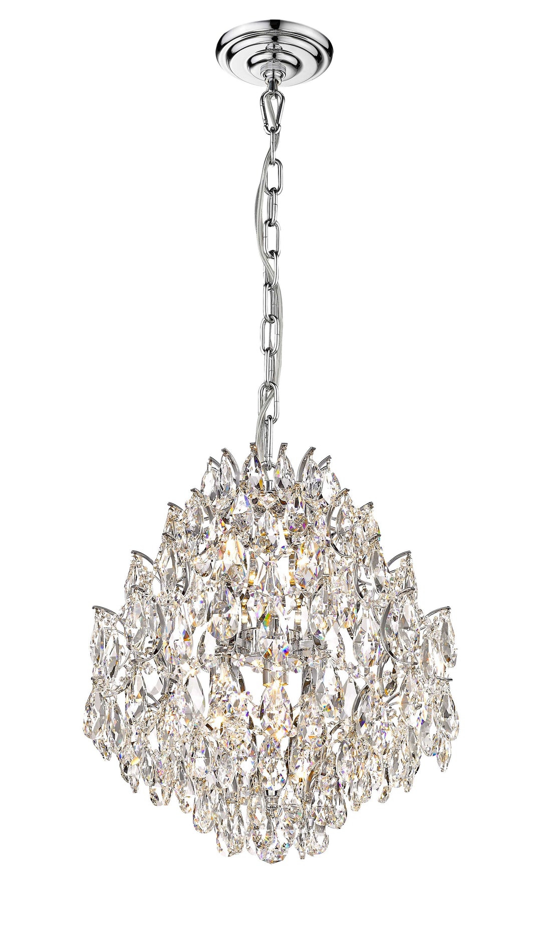 Charlotte 6-Light Black Frame Chandelier Mirage Lighting Group