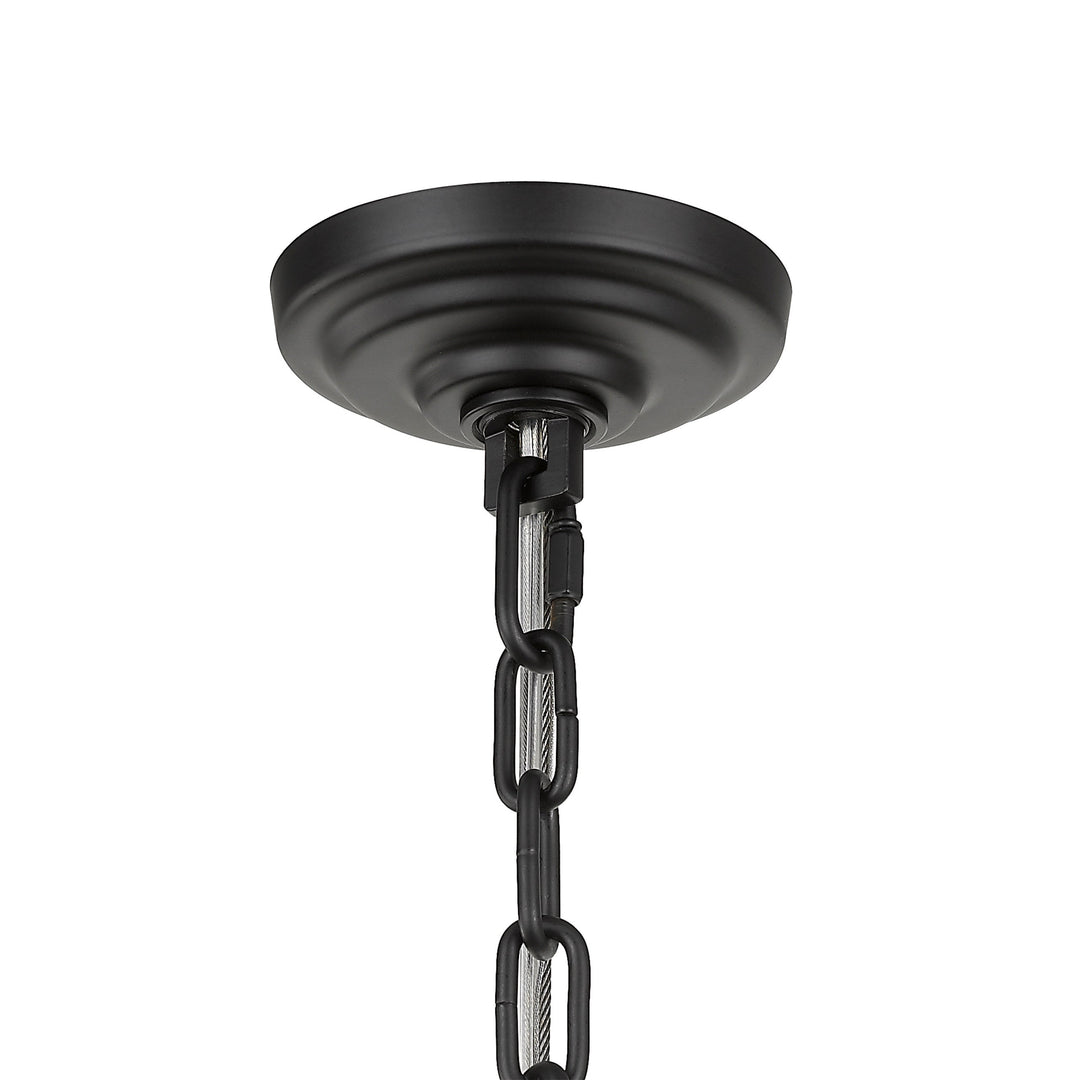 Charlotte 12-Light Black Frame Crystal Chandelier Mirage Lighting Group