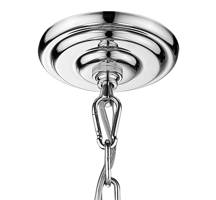 Charlotte 6-Light Black Frame Chandelier Mirage Lighting Group