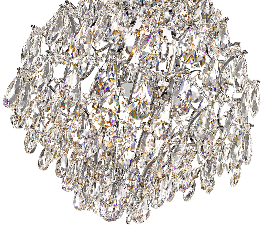 Charlotte 6-Light Black Frame Chandelier Mirage Lighting Group