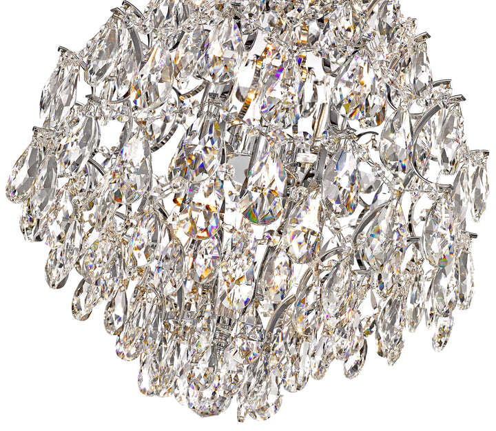 Charlotte 6-Light Black Frame Chandelier Mirage Lighting Group