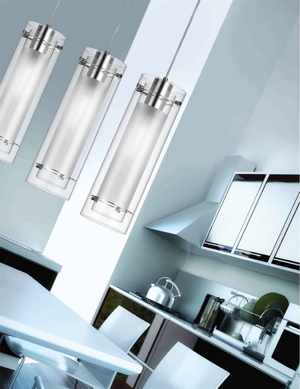 Dainolite Canada - 22152-CF-PC - One Light Pendant - Pasha - Polished Chrome