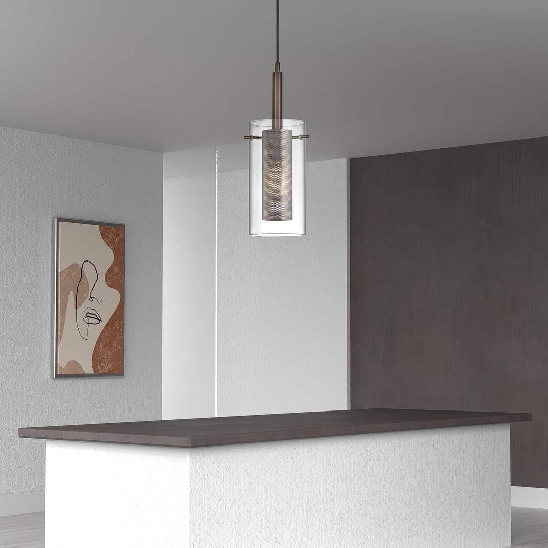 Dainolite Canada - 30961-CM-OBB - One Light Pendant - Percy - Oil Brushed Bronze