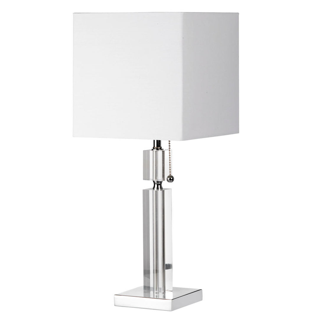 Fernanda One Light Table Lamp in Polished Chrome - available from The Lighting Shoppe, trusted by Canadian homeowners