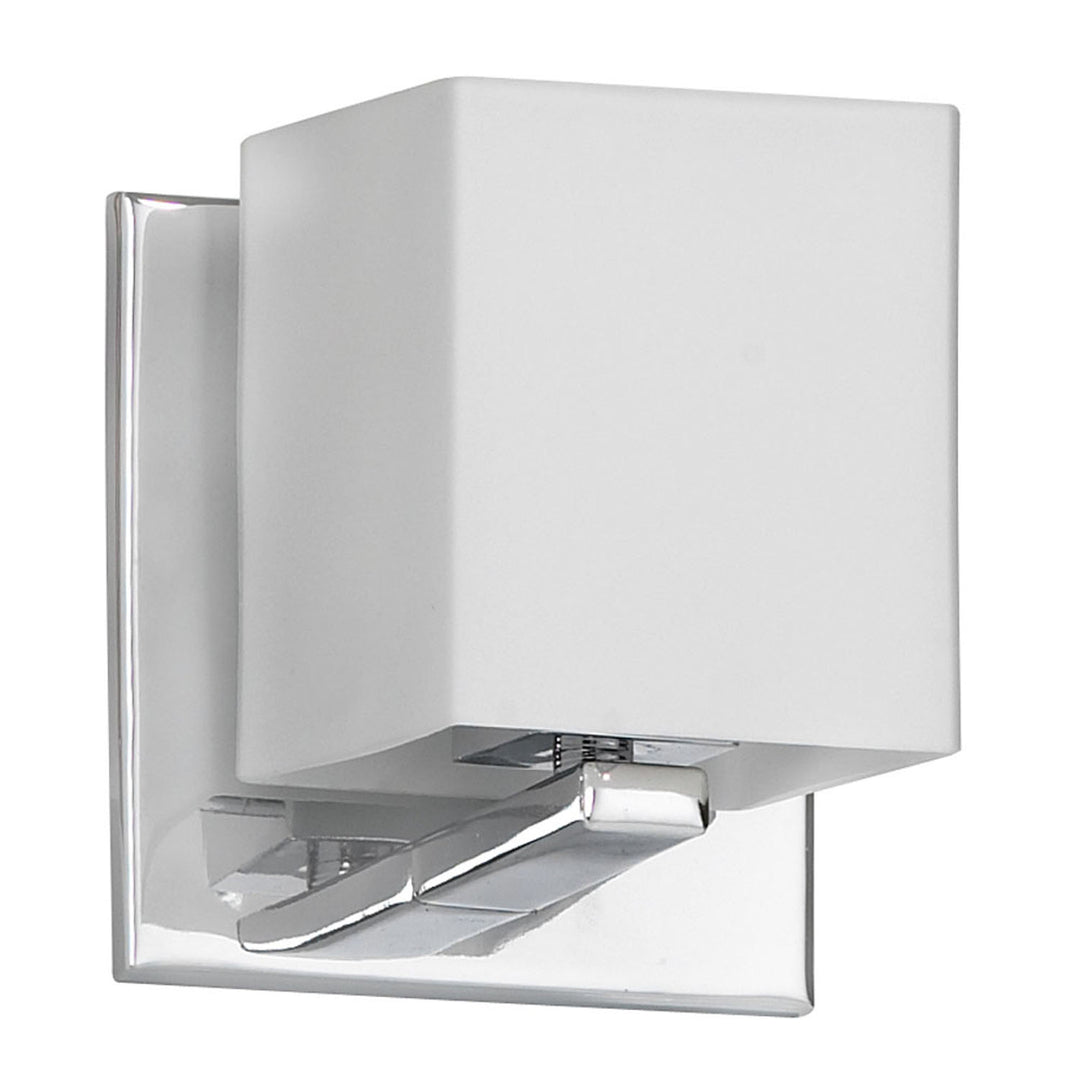 Verona One Light Vanity Fixture in Polished Chrome - available from The Lighting Shoppe, trusted by Canadian homeowners