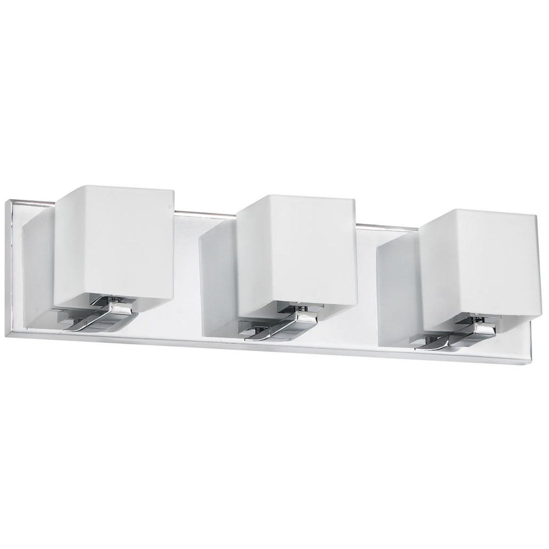 Verona Three Light Vanity Fixture in Polished Chrome - available from The Lighting Shoppe, trusted by Canadian homeowners