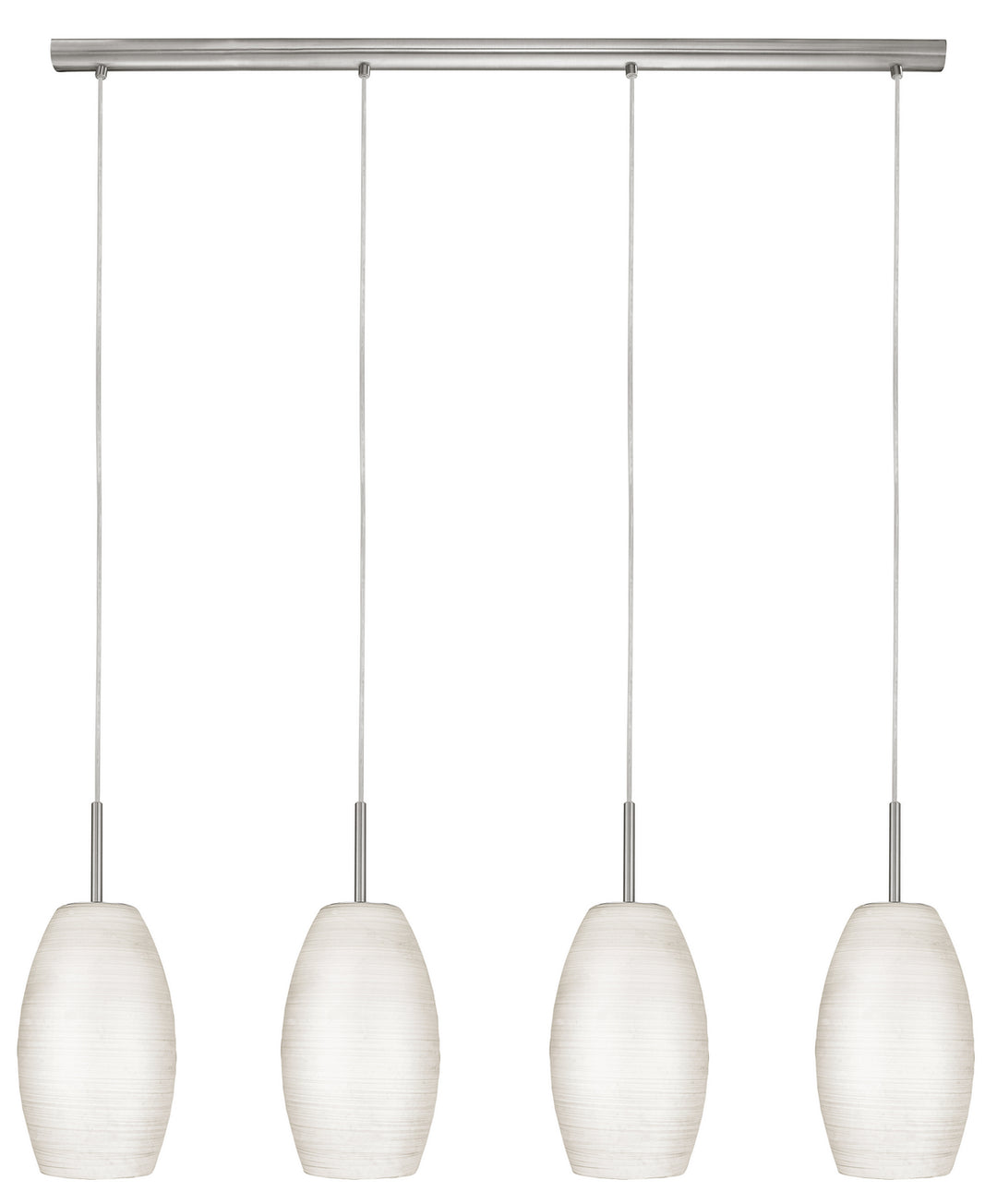 Eglo Canada - 88955A - Four Light Linear Pendant - Batista 1 - Matte Nickel
