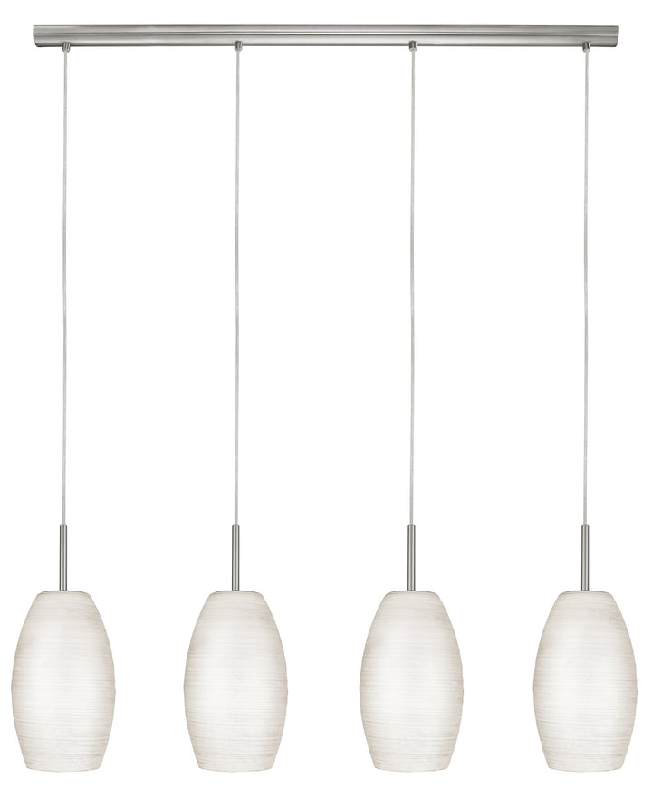 Eglo Canada - 88955A - Four Light Linear Pendant - Batista 1 - Matte Nickel