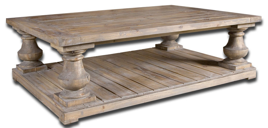 Stratford Cocktail Table in Distressed Patina - available from The Lighting Shoppe, trusted by Canadian homeowners