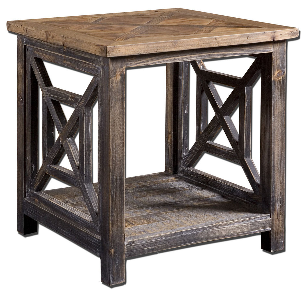 Spiro End Table in Brushed Black - available from The Lighting Shoppe, trusted by Canadian homeowners