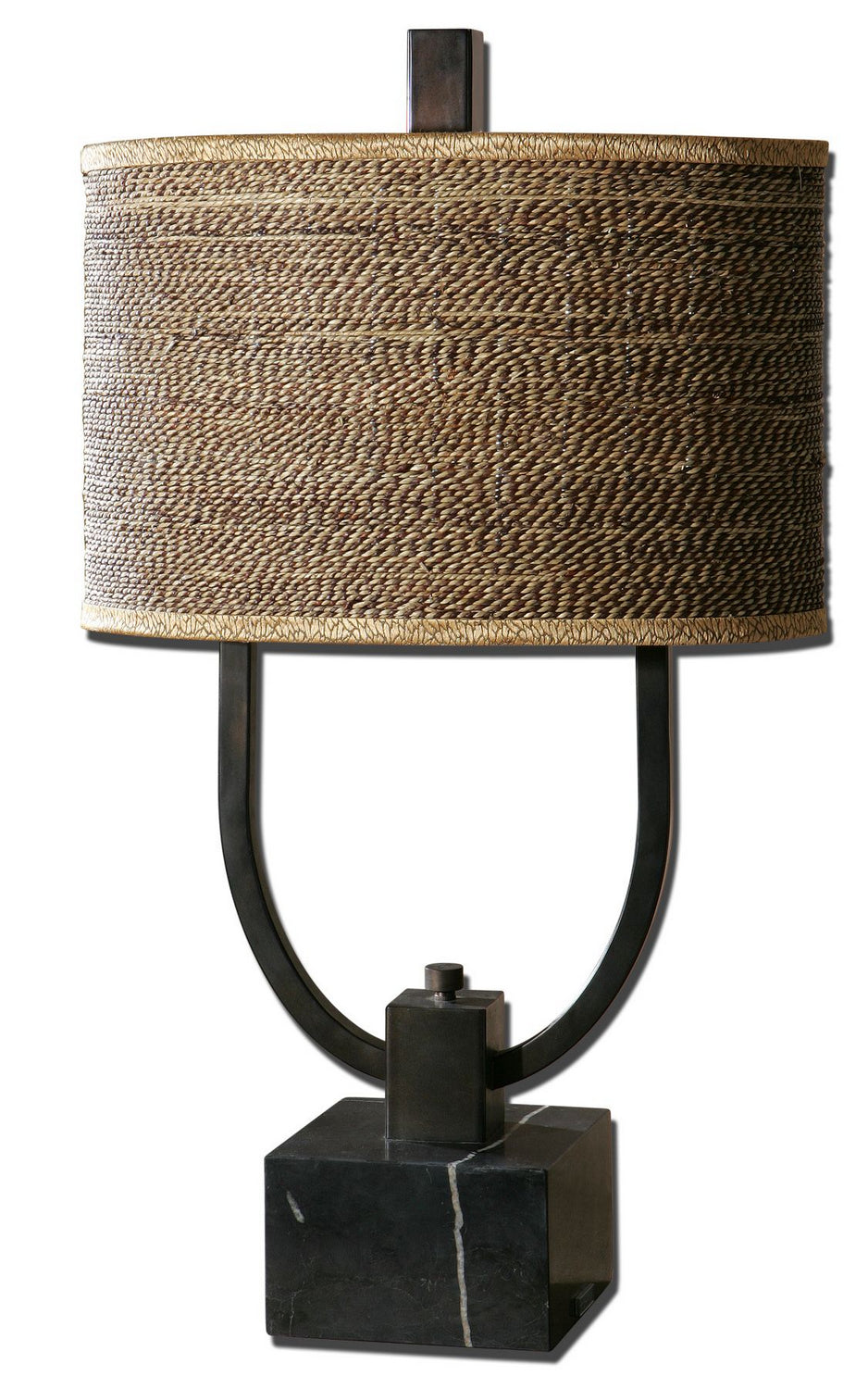 Stabina Two Light Table Lamp in Rustic Bronze - available from The Lighting Shoppe, trusted by Canadian homeowners
