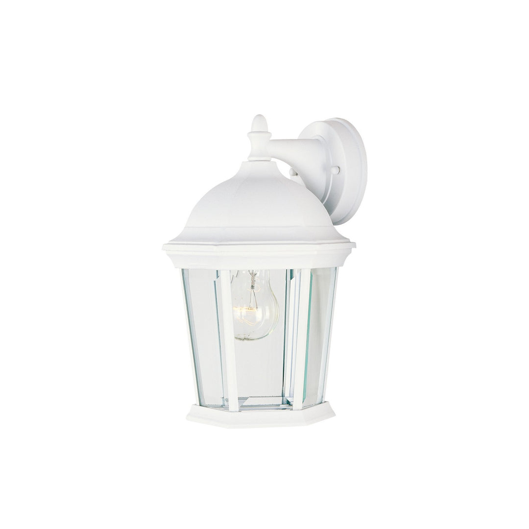 Maxim - 1024WT - One Light Outdoor Wall Lantern - Builder Cast - White
