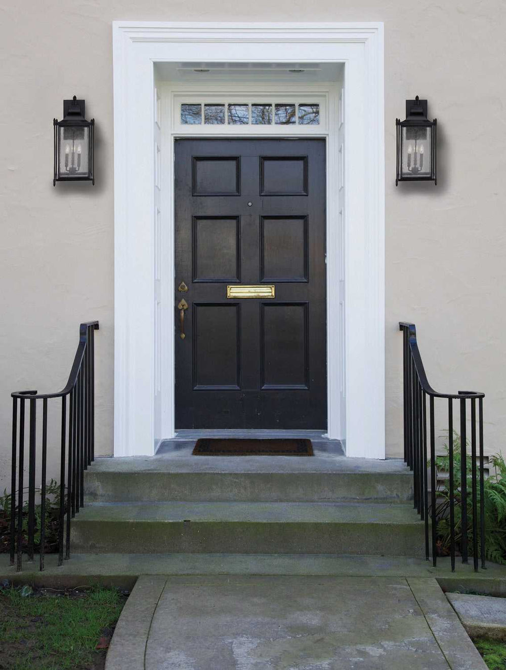 Dunnmore Three Light Wall Lantern in Black Savoy House