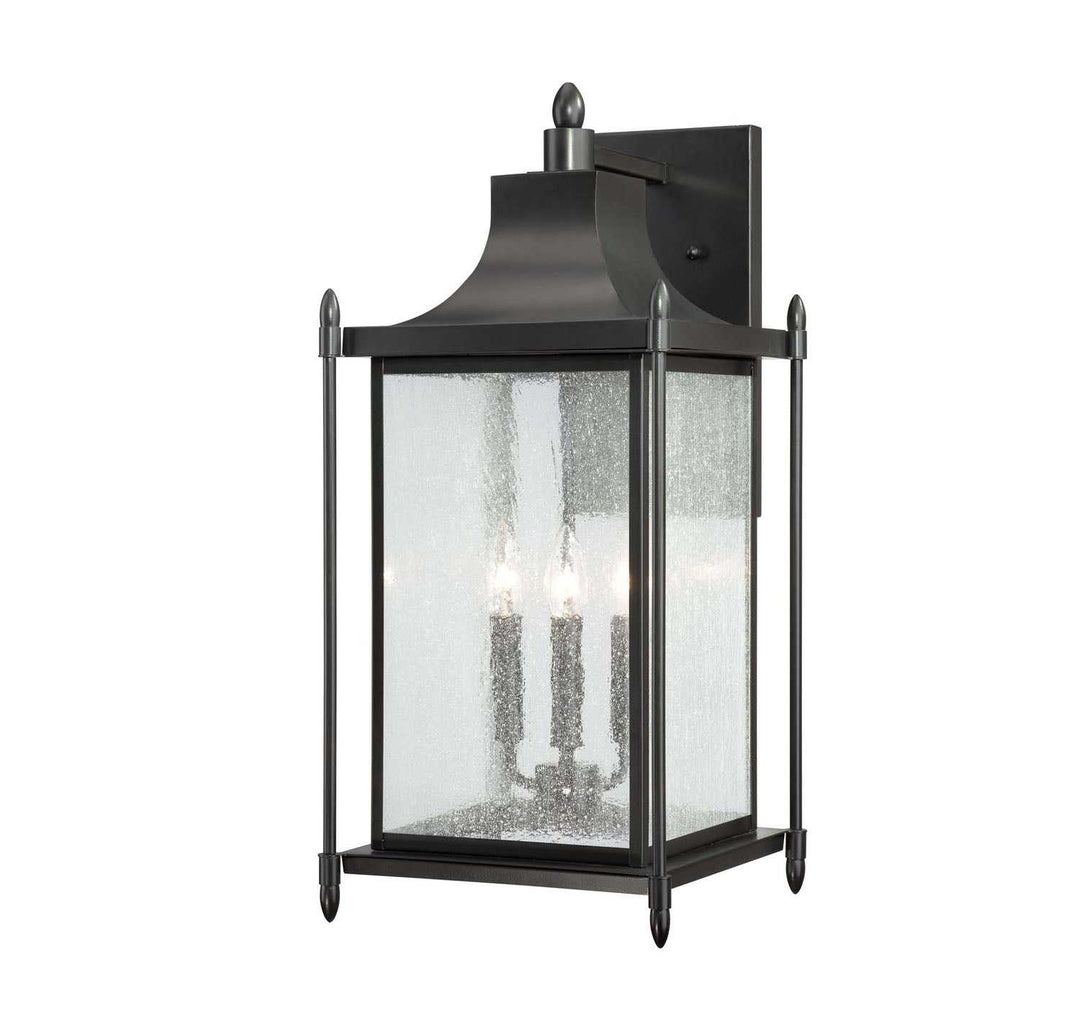 Dunnmore Three Light Wall Lantern in Black Savoy House