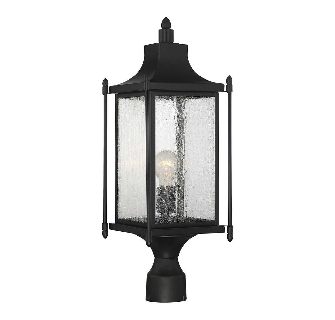 Savoy House - 5-3454-BK - One Light Post Lantern - Dunnmore - Black