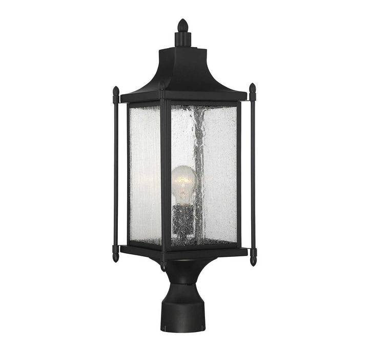 Savoy House - 5-3454-BK - One Light Post Lantern - Dunnmore - Black