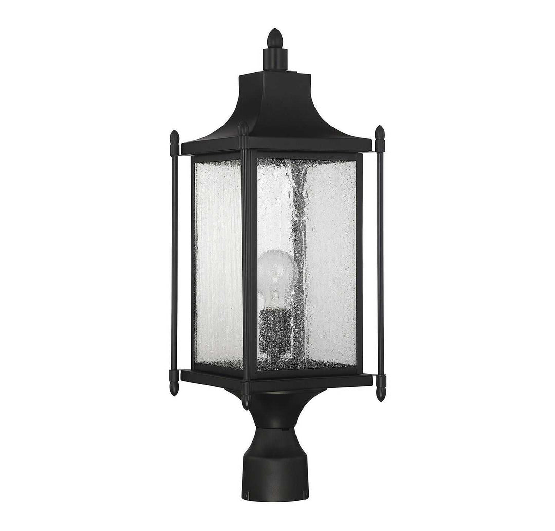Savoy House - 5-3454-BK - One Light Post Lantern - Dunnmore - Black