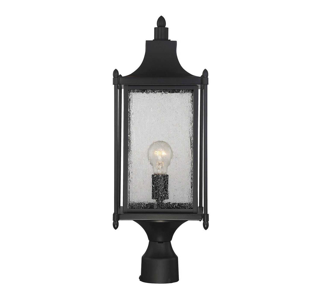 Savoy House - 5-3454-BK - One Light Post Lantern - Dunnmore - Black
