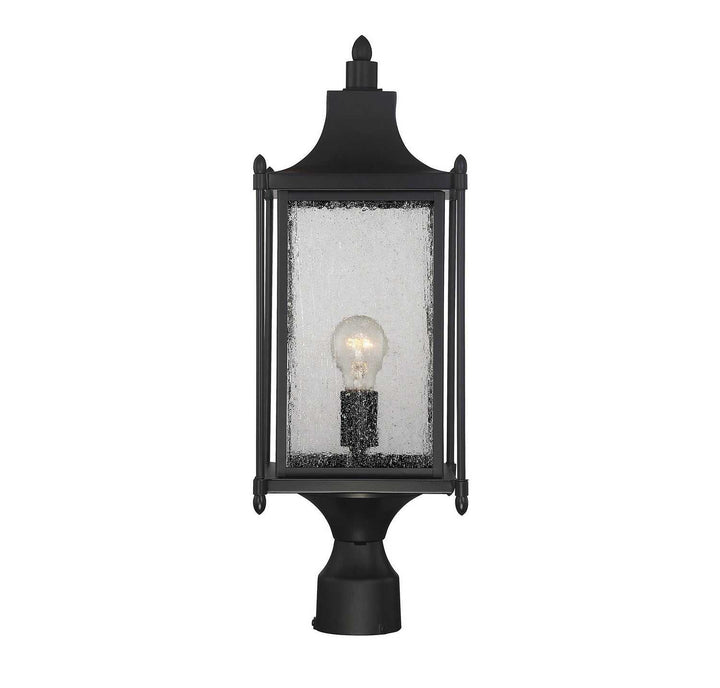 Savoy House - 5-3454-BK - One Light Post Lantern - Dunnmore - Black