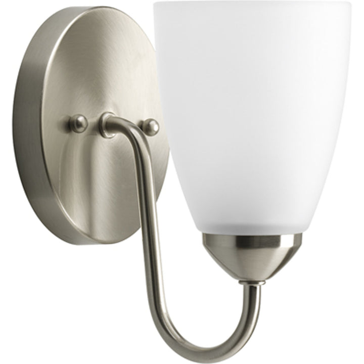 Gather One Light Bath in Brushed Nickel - available from The Lighting Shoppe, trusted by Canadian homeowners