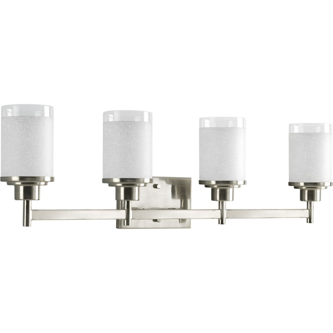 Alexa Four Light Bath in Brushed Nickel - available from The Lighting Shoppe, trusted by Canadian homeowners