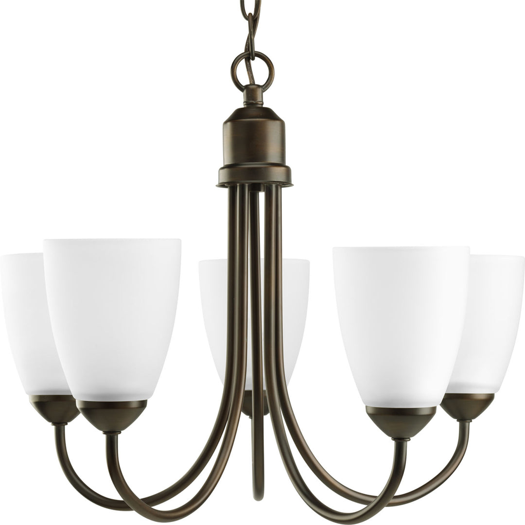 Progress Canada - P4441-20 - Five Light Chandelier - Gather - Antique Bronze