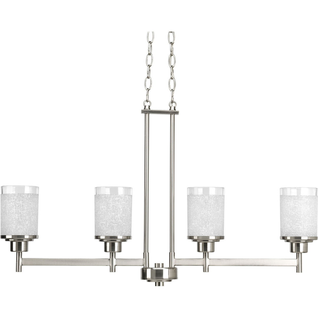 Progress Canada - P4619-09 - Four Light Linear Chandelier - Alexa - Brushed Nickel
