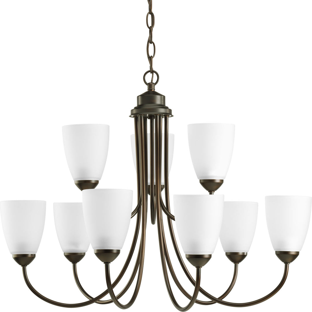 Progress Canada - P4627-20 - Nine Light Chandelier - Gather - Antique Bronze