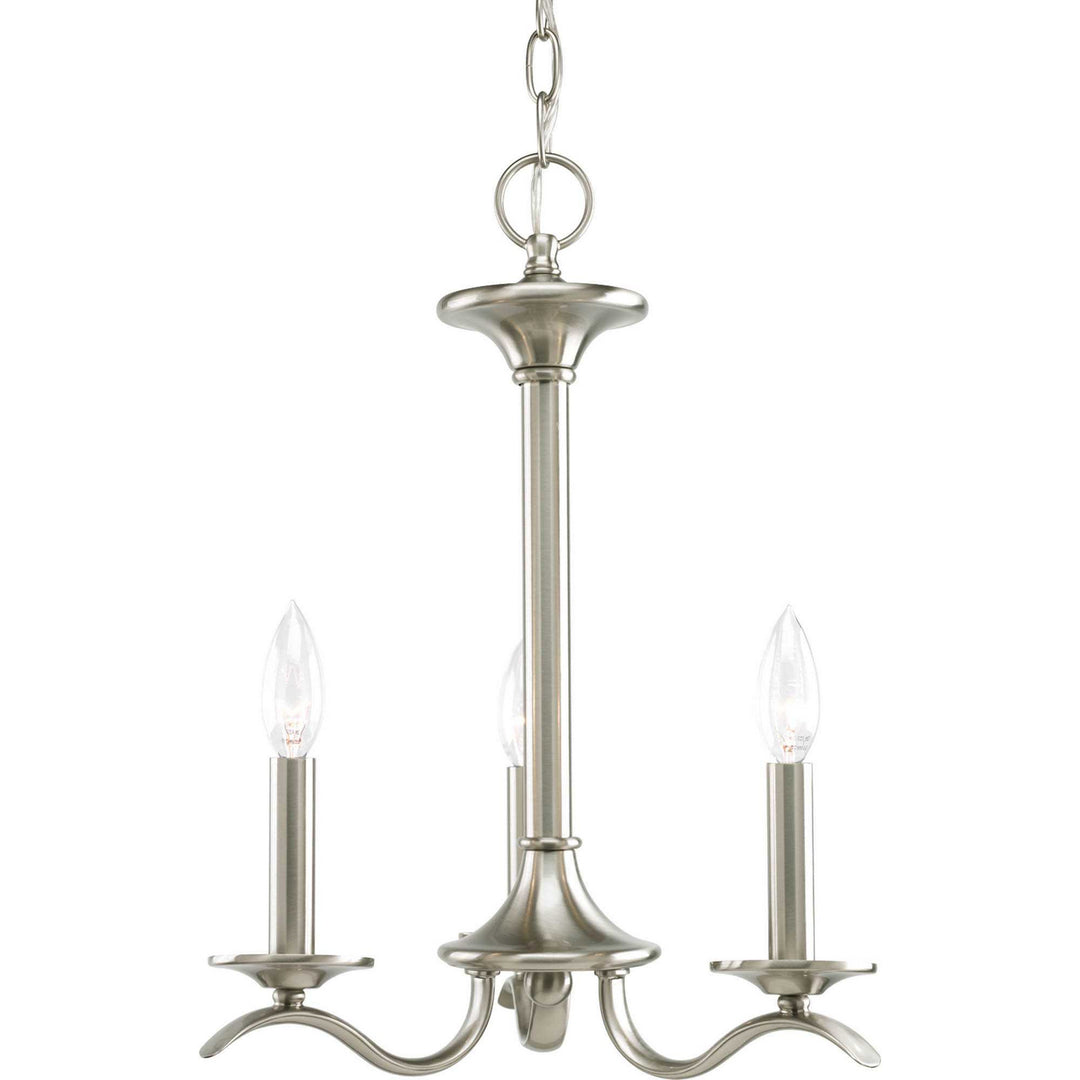Inspire Three Light Chandelier in Brushed Nickel - available from The Lighting Shoppe, trusted by Canadian homeowners