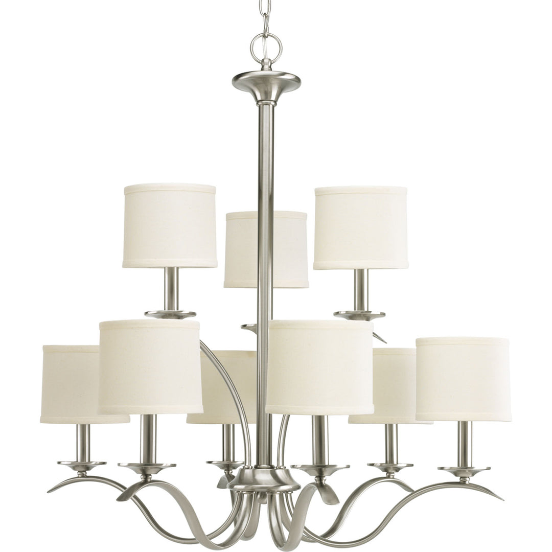 Progress Canada - P4638-09 - Nine Light Chandelier - Inspire - Brushed Nickel