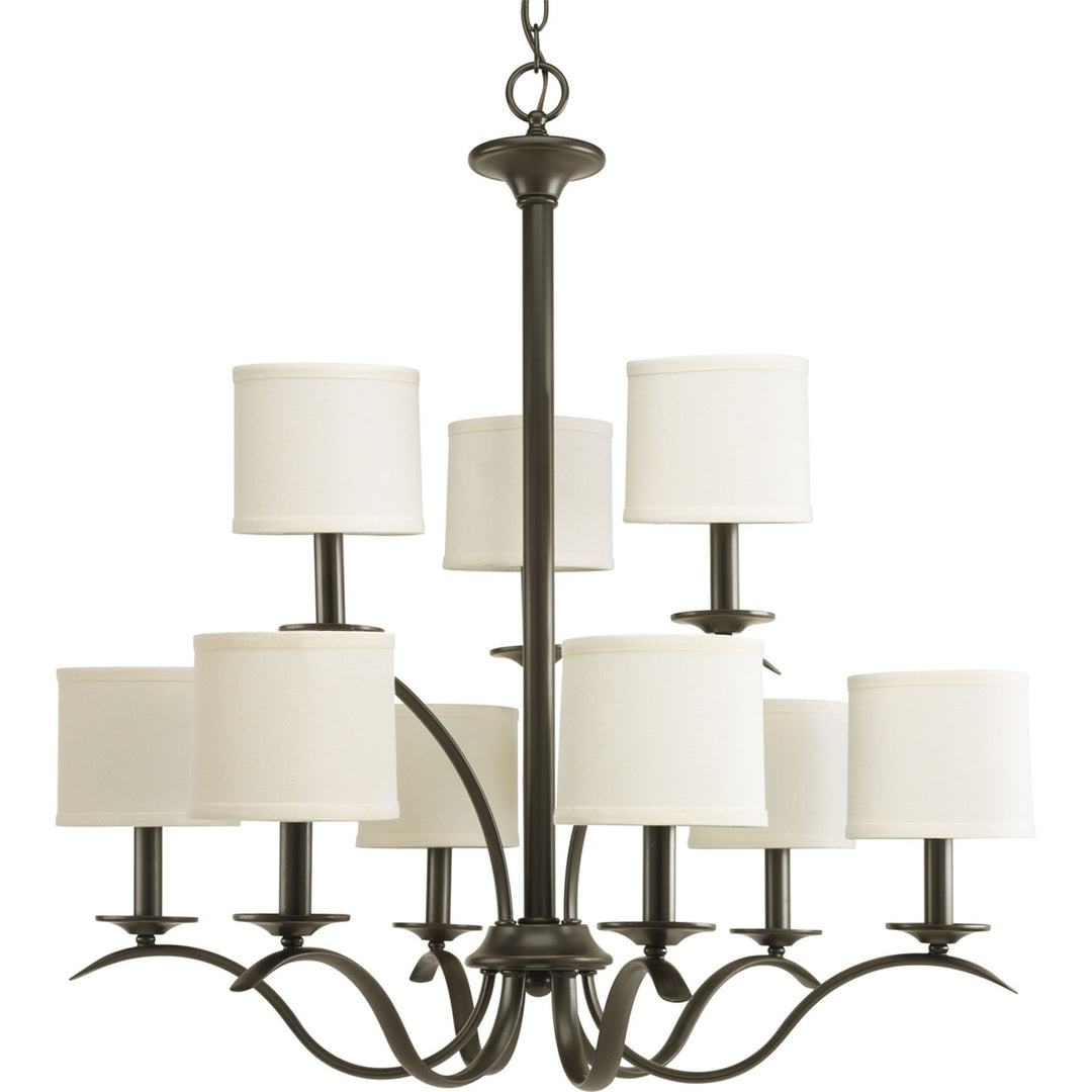 Progress Canada - P4638-20 - Nine Light Chandelier - Inspire - Antique Bronze