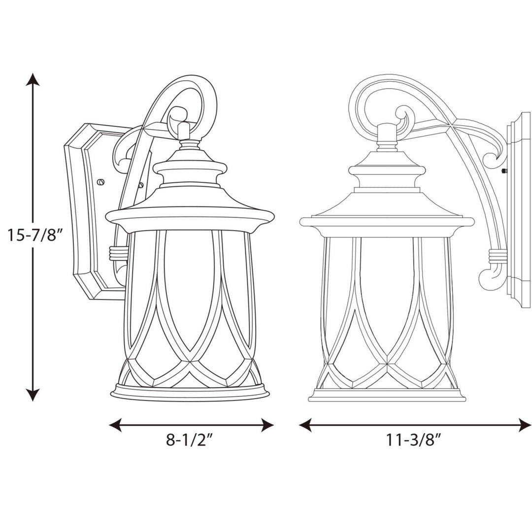 Progress Canada - P5988-122 - One Light Wall Lantern - Resort - Aged Copper