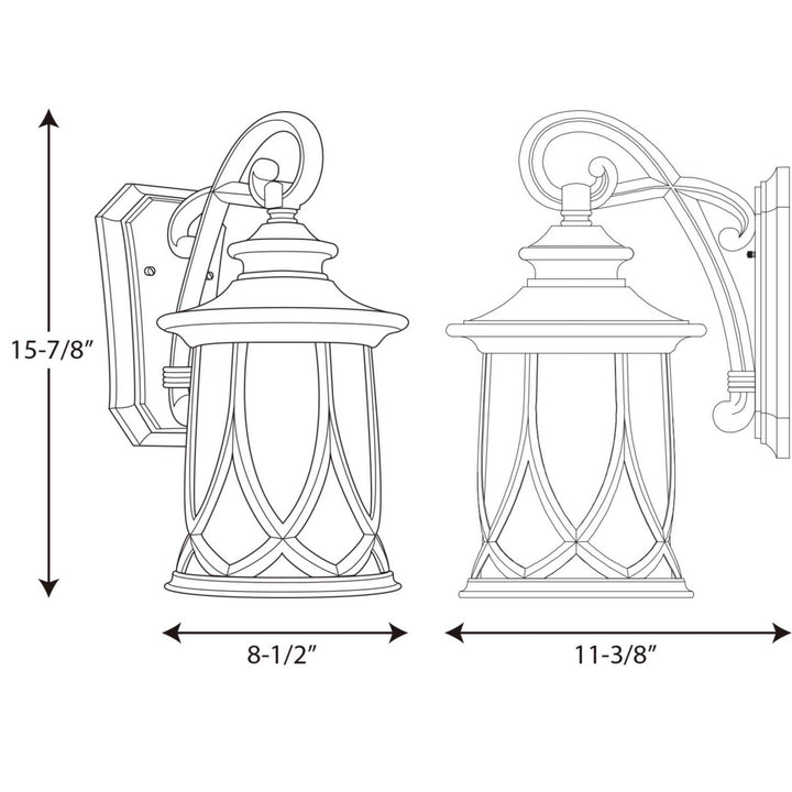Progress Canada - P5988-122 - One Light Wall Lantern - Resort - Aged Copper