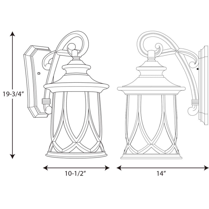 Progress Canada - P5989-122 - One Light Wall Lantern - Resort - Aged Copper