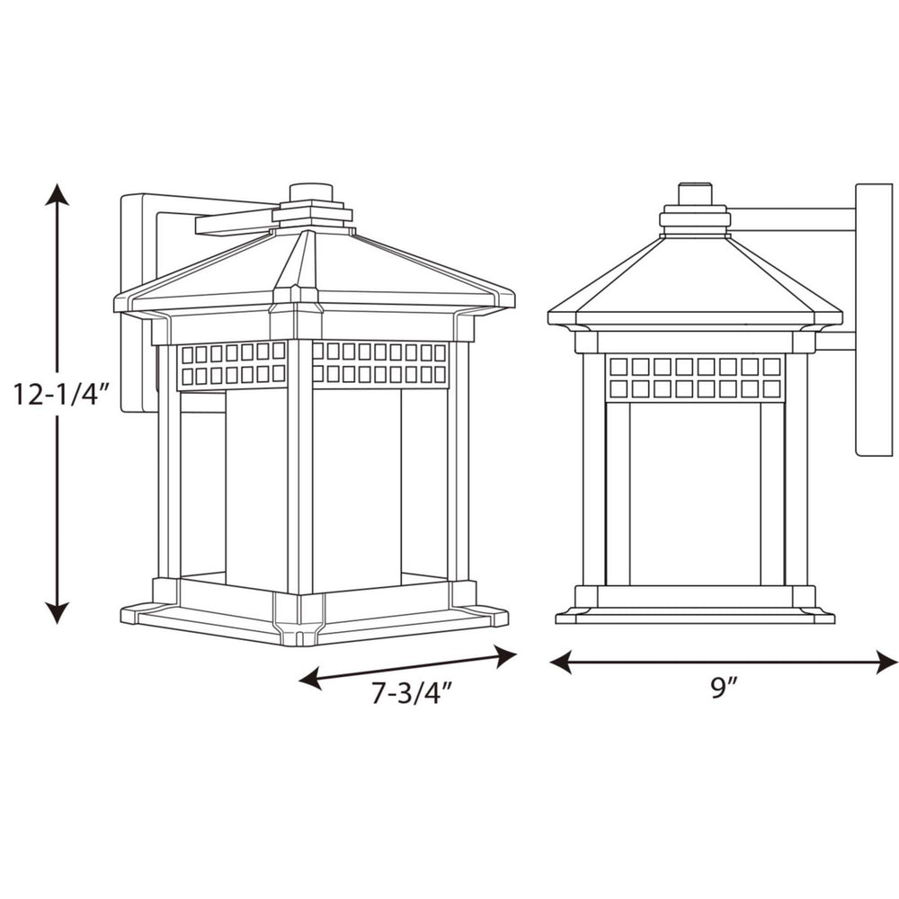 Progress Canada - P6001-31 - One Light Wall Lantern - Merit - Black