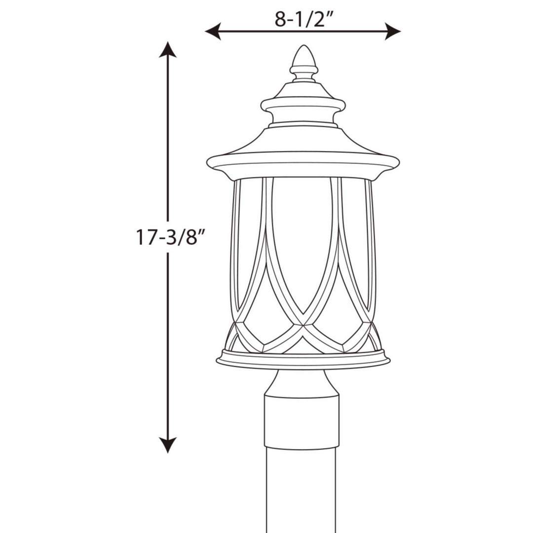 Progress Canada - P6404-122 - One Light Post Lantern - Resort - Aged Copper