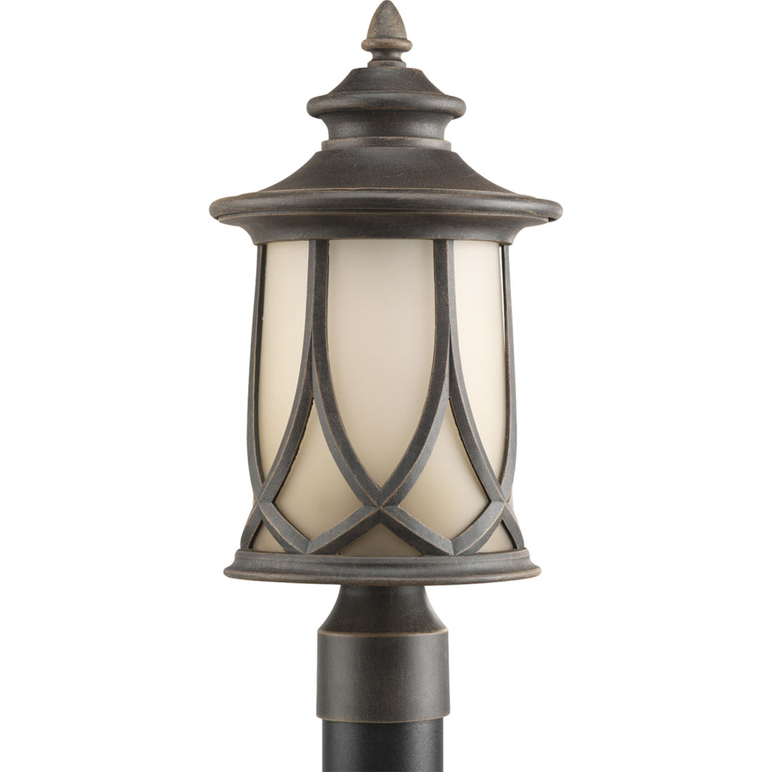 Resort One Light Post Lantern in Aged Copper - available from The Lighting Shoppe, trusted by Canadian homeowners