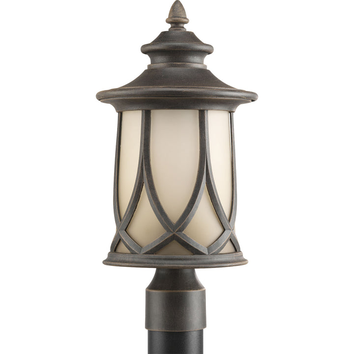 Resort One Light Post Lantern in Aged Copper - available from The Lighting Shoppe, trusted by Canadian homeowners