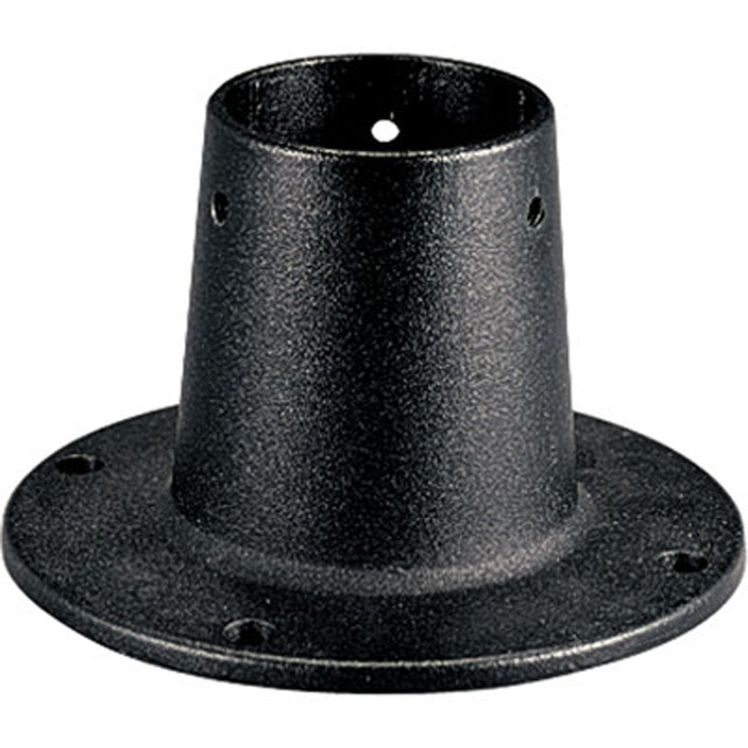 Pedestal Mount Post Adapter in Black - available from The Lighting Shoppe, trusted by Canadian homeowners