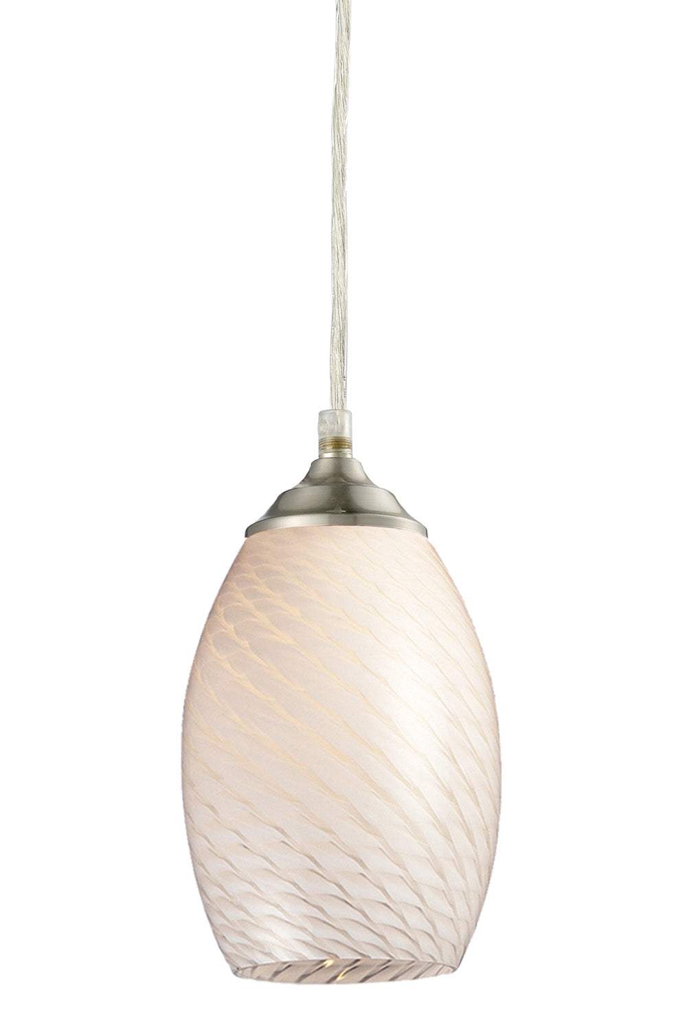 Jazz One Light Pendant in Brushed Nickel - available from The Lighting Shoppe, trusted by Canadian homeowners