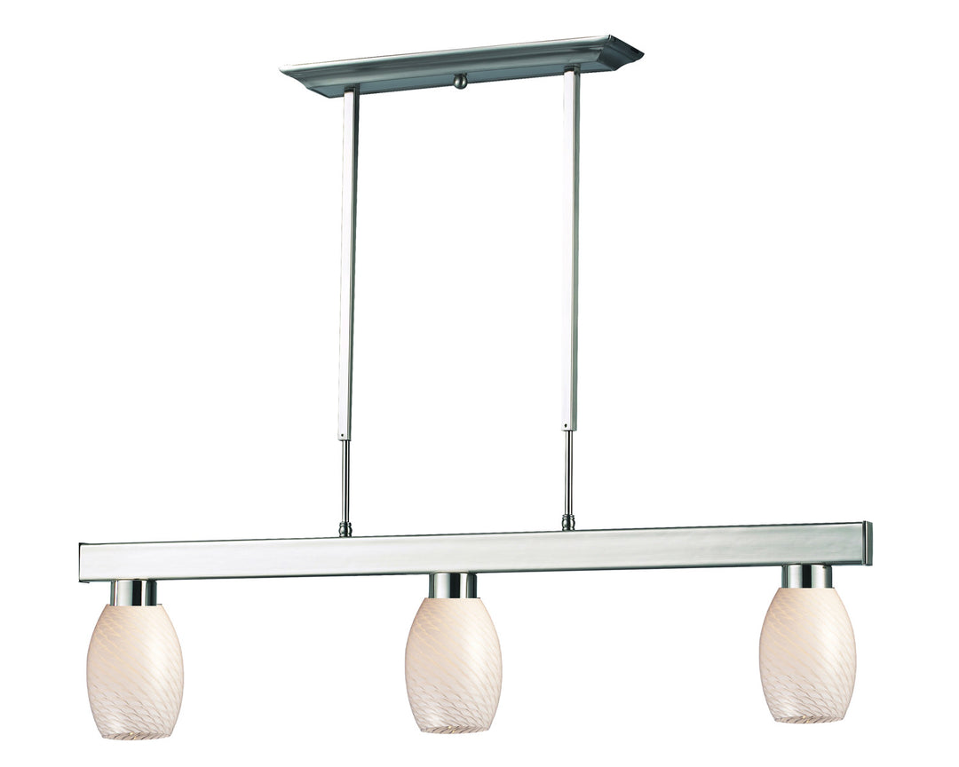 Z-Lite Canada - 152BN-131WHITE - Three Light Billiard - Cobalt - Brushed Nickel