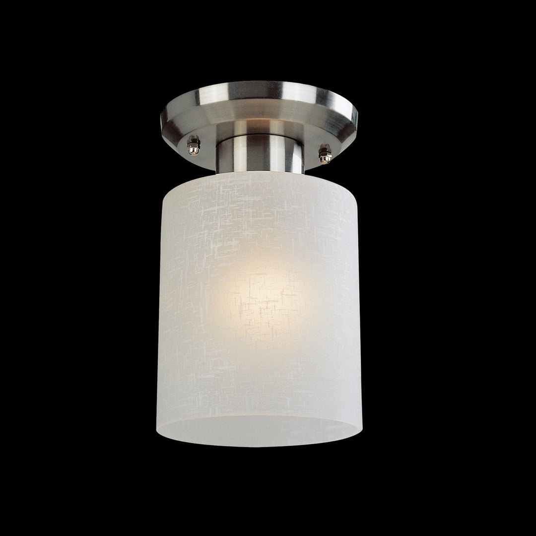 Cobalt One Light Flush Mount in Brushed Nickel - available from The Lighting Shoppe, trusted by Canadian homeowners