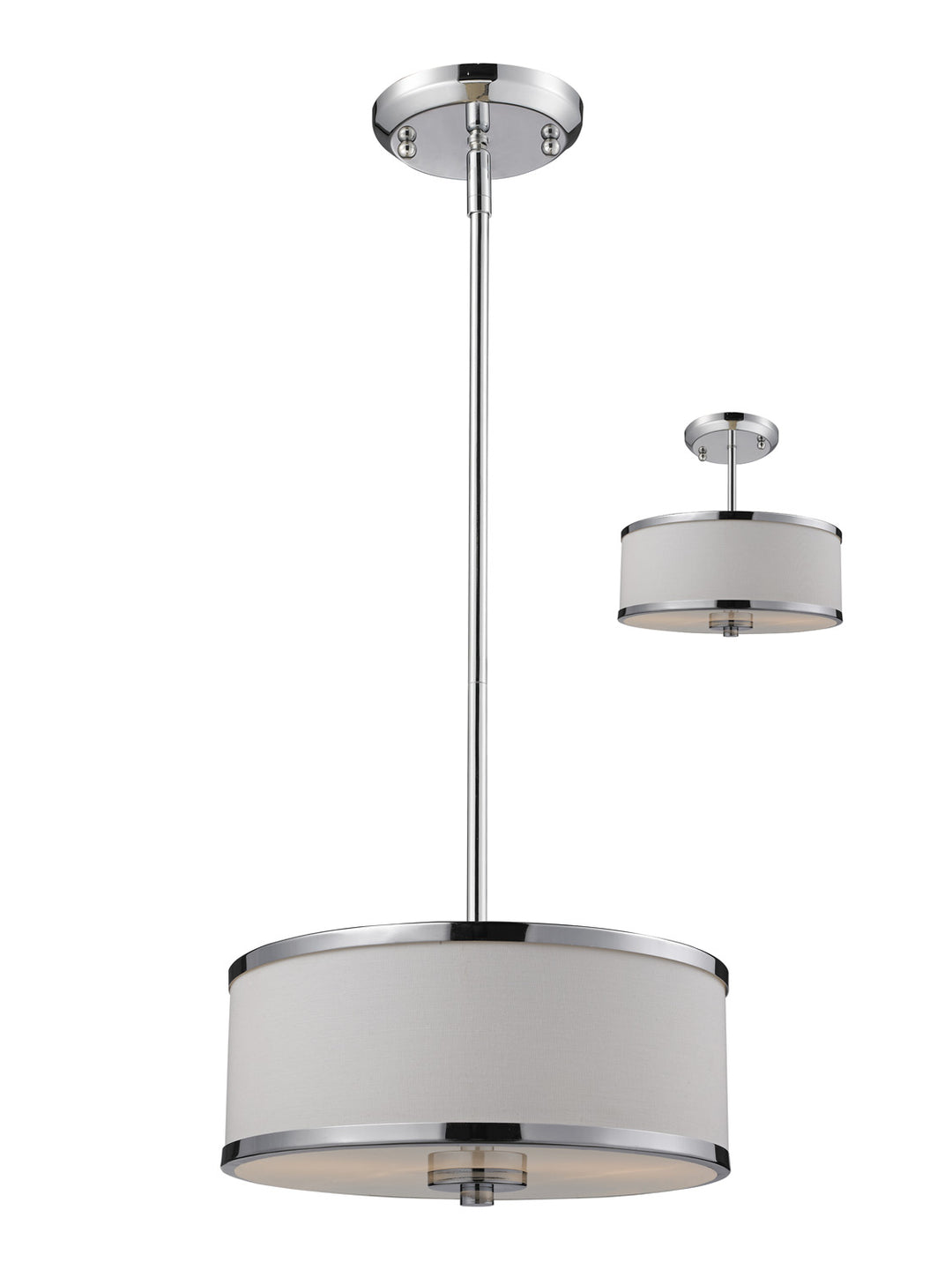 Cameo Two Light Pendant in Chrome - available from The Lighting Shoppe, trusted by Canadian homeowners