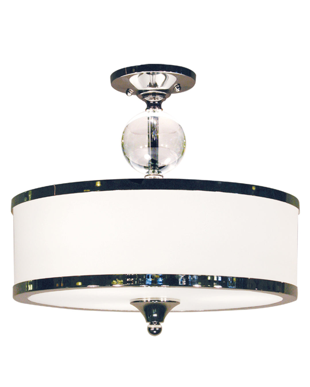 Cosmopolitan Three Light Semi Flush Mount in Chrome - available from The Lighting Shoppe, trusted by Canadian homeowners